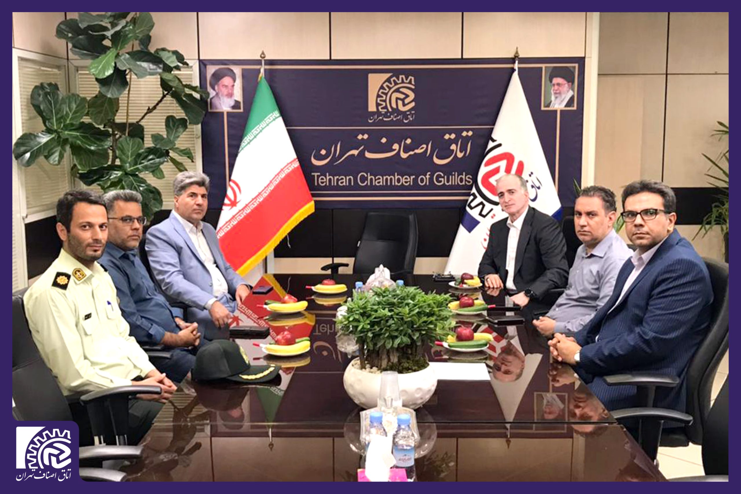 نشست مشترک رئیس اتاق اصناف و رئیس پلیس اماکن تهران