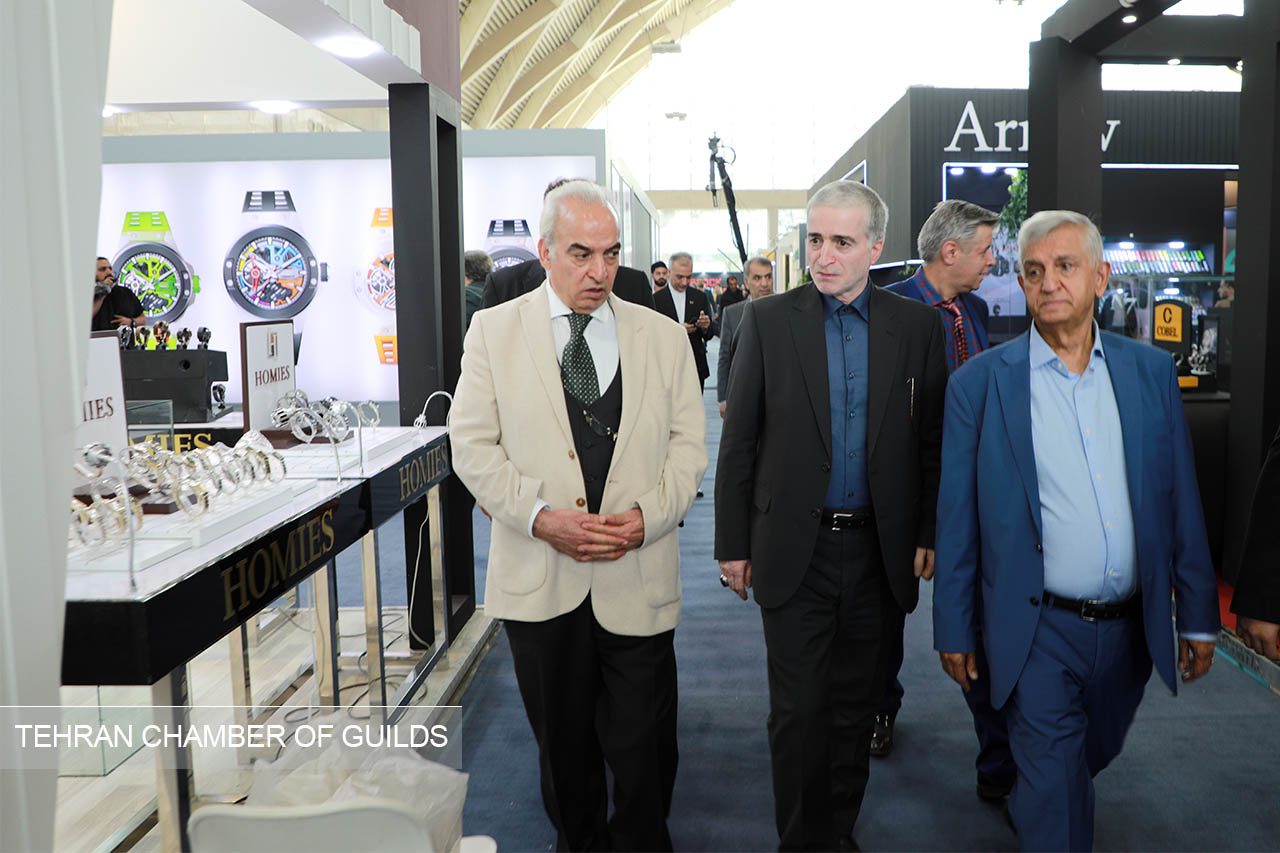 افتتاح پنجمین نمایشگاه ساعت و ملزومات وابسته توسط رئیس اتاق اصناف تهران